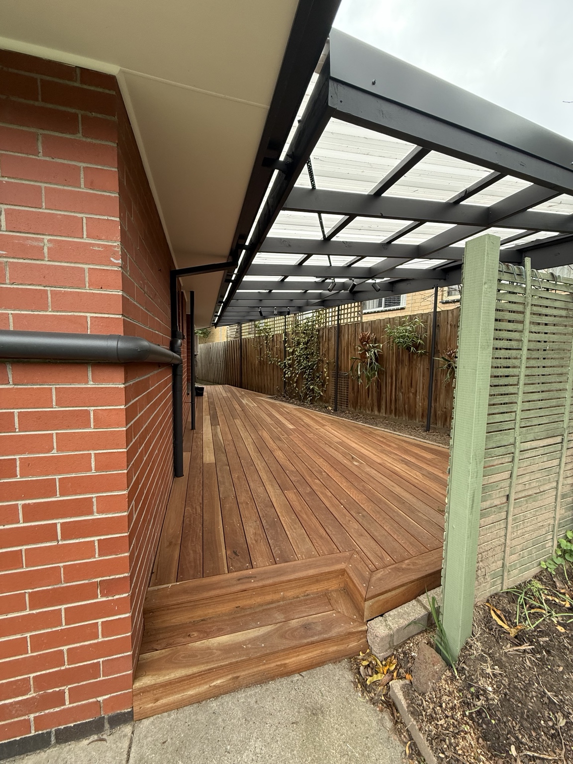 Timber deck detail